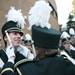 The Huron High School marching band prepares to walk to the field before the game against Pioneer on Friday. Daniel Brenner I AnnArbor.com